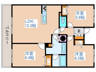 ホ－リ－フォ－ト南平岸の物件間取画像